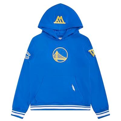 Pro Standard Big Boys NBA Golden State Warriors Retro Classics Pull Over Hoodie Royal Blue M Pro Standard Big Boys NBA Golden State Warriors Retro Classics Pull Over Hoodie Royal Blue M