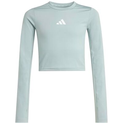 adidas Girl's Techfit Longsleeve TEE, Wonder Sage/White, 13-14 Years adidas Girl's Techfit Longsleeve TEE, Wonder Sage/White, 13-14 Years