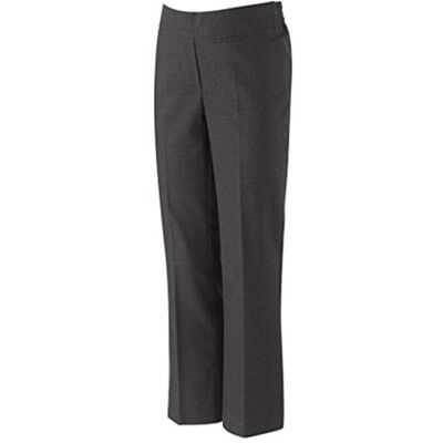 David Luke School Uniform Girls Regular Fit Junior Trousers Grey 12-13 Years David Luke School Uniform Girls Regular Fit Junior Trousers Grey 12-13 Years