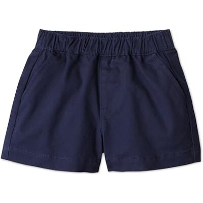 Amazon Essentials x Sofia Grainge Unisex Babies' Pull-on Cotton Twill Shorts, Navy, 24 Months Amazon Essentials x Sofia Grainge Unisex Babies' Pull-on Cotton Twill Shorts, Navy, 24 Months