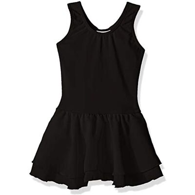 Capezio Girls Double Layer Skirt Tank Dress Black, Intermediate Capezio Girls Double Layer Skirt Tank Dress Black, Intermediate