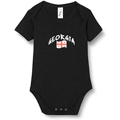 Supportershop Georgia Baby Bodysuit, Children's, 5060672802611, Black, FR : M (Taille Fabricant : 6-12 mois) Supportershop Georgia Baby Bodysuit, Children's, 5060672802611, Black, FR : M (Taille Fabricant : 6-12 mois)