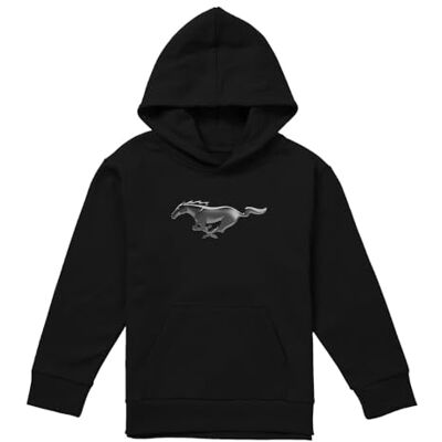 Ford Mustang Modern Mustang Youth Kids Boy Girls Pull-Over Hoodie, Black, 5-6 Ford Mustang Modern Mustang Youth Kids Boy Girls Pull-Over Hoodie, Black, 5-6