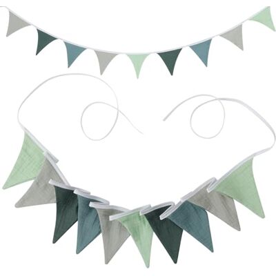 AiQInu Kids Room Bunting Triangle Bunting Bunting for Kids Room Baby Showe Bedroom (Fresh Green by Morandi) AiQInu Kids Room Bunting Triangle Bunting Bunting for Kids Room Baby Showe Bedroom (Fresh Green by Morandi)