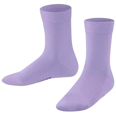 FALKE Unisex Kids Family K So Sustainable Cotton Plain 1 Pair Socks, Purple Light Lilac 6819, 3-5.5 FALKE Unisex Kids Family K So Sustainable Cotton Plain 1 Pair Socks, Purple Light Lilac 6819, 3-5.5