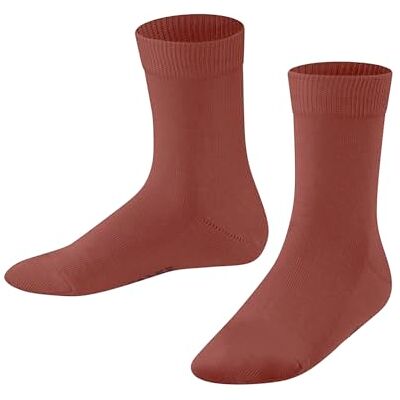 FALKE Unisex Kids Family K So Sustainable Cotton Plain Socks 1 Pair, Red Scarlet 8826, 9-11.5 FALKE Unisex Kids Family K So Sustainable Cotton Plain Socks 1 Pair, Red Scarlet 8826, 9-11.5