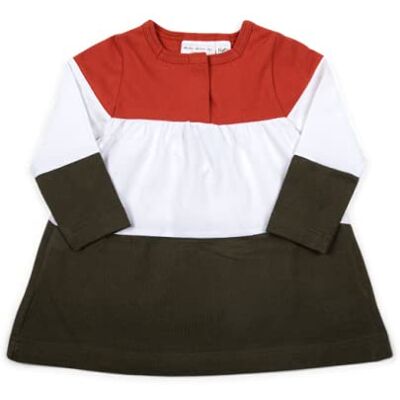 Naty Eco by White and Green Dress 98/104 Naty Eco by White and Green Dress 98/104