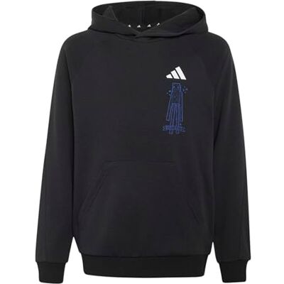 adidas Unisex Kids Minecraft Hoodie Sweatshirt, black/white, 15-16 Years adidas Unisex Kids Minecraft Hoodie Sweatshirt, black/white, 15-16 Years