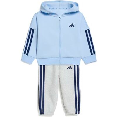 adidas Unisex Baby Essentials Jogger Track_Suit, glow blue/dark blue, 6-9 Months adidas Unisex Baby Essentials Jogger Track_Suit, glow blue/dark blue, 6-9 Months