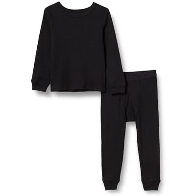 Amazon Essentials Boys' Thermal Long Underwear Set, Black, 9 Years Amazon Essentials Boys' Thermal Long Underwear Set, Black, 9 Years
