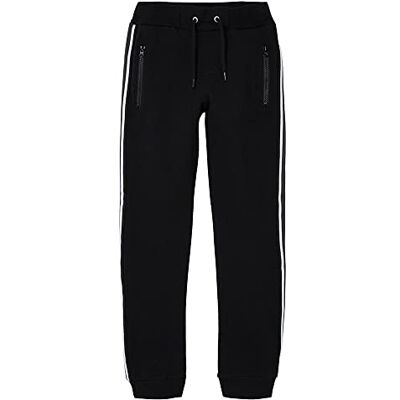 NAME IT Nkmhonk Bru SWE Pant W Tape Noos Boys' Trousers Black 5 Years NAME IT Nkmhonk Bru SWE Pant W Tape Noos Boys' Trousers Black 5 Years