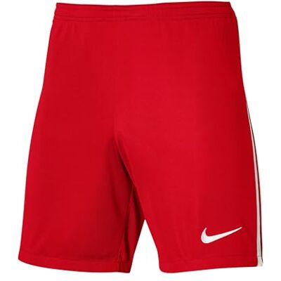 Nike DR0968-657 Y NK DF LGE Knit III Short K Shorts Unisex University RED/White/White Size M Nike DR0968-657 Y NK DF LGE Knit III Short K Shorts Unisex University RED/White/White Size M
