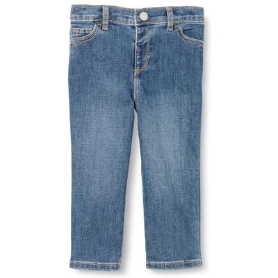 Amazon Essentials x Sofia Grainge Baby Boys' Straight Fit Jeans, Medium Indigo Wash, 12 Months Amazon Essentials x Sofia Grainge Baby Boys' Straight Fit Jeans, Medium Indigo Wash, 12 Months