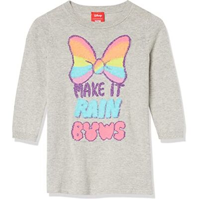 Amazon Essentials Disney Marvel Star Wars Frozen Princess Girls' Jumper Dresses (Previously Spotted Zebra), Minnie/Rainbow, 4 Years Amazon Essentials Disney Marvel Star Wars Frozen Princess Girls' Jumper Dresses (Previously Spotted Zebra), Minnie/Rainbow, 4 Years