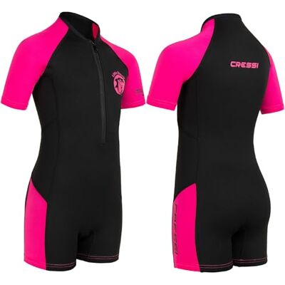 CRESSI Little Shark Shorty Wetsuit, Kids Wetsuit, Thermal Swimwear Closer Fit & Easier Movement, Short-Sleeve Freedom, 85% Neoprene & 15% Elastane, Unisex Fit, Kids Wet Suit CRESSI Little Shark Shorty Wetsuit, Kids Wetsuit, Thermal Swimwear Closer Fit & Easier Movement, Short-Sleeve Freedom, 85% Neoprene & 15% Elastane, Unisex Fit, Kids Wet Suit