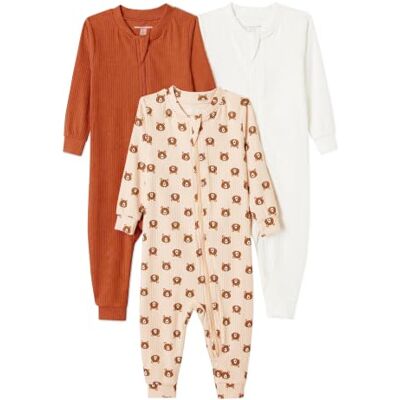 Amazon Essentials Unisex Baby Ribbed Footless Pyjamas Amazon Essentials Unisex Baby Ribbed Footless Pyjamas