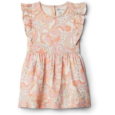 Amazon Essentials x Sofia Grainge Baby Girls' Linen Dress, Peach Craft Floral, 24 Months Amazon Essentials x Sofia Grainge Baby Girls' Linen Dress, Peach Craft Floral, 24 Months
