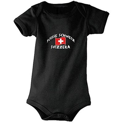 Supportershop Kids Switzerland Baby Bodysuit black 18-23 Months Supportershop Kids Switzerland Baby Bodysuit black 18-23 Months