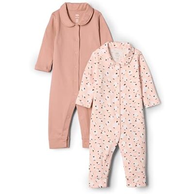 Amazon Essentials x Sofia Grainge Unisex Babies' Footless Sleepsuit, Pack of 2, Sheep/Terracotta, 0 Months Amazon Essentials x Sofia Grainge Unisex Babies' Footless Sleepsuit, Pack of 2, Sheep/Terracotta, 0 Months