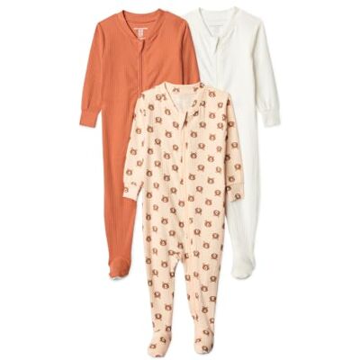 Amazon Essentials Unisex Baby Ribbed Footed Pyjamas Amazon Essentials Unisex Baby Ribbed Footed Pyjamas