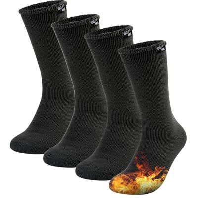 DG Hill (2pk or 4pk Kids Thermal Winter Socks, Thick Insulated Heated Boot Socks for Cold Weather, Girls and Boys Small DG Hill (2pk or 4pk Kids Thermal Winter Socks, Thick Insulated Heated Boot Socks for Cold Weather, Girls and Boys Small