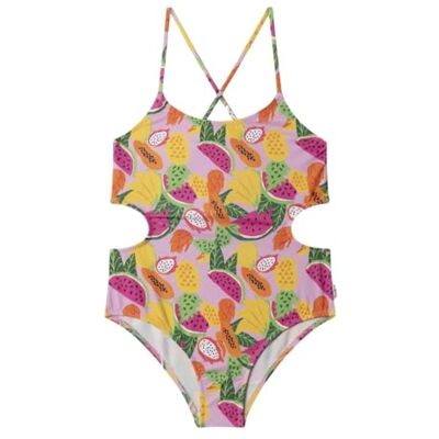 Pepe Jeans Girl's Maxi Fruit C.O. Swimsuit, Pink (DEEP Fuchsia), 10 Years Pepe Jeans Girl's Maxi Fruit C.O. Swimsuit, Pink (DEEP Fuchsia), 10 Years
