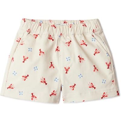 Amazon Essentials x Sofia Grainge Unisex Babies' Pull-on Cotton Twill Shorts, Light Beige Lobster, 18 Months Amazon Essentials x Sofia Grainge Unisex Babies' Pull-on Cotton Twill Shorts, Light Beige Lobster, 18 Months