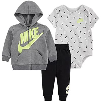 Nike JDI TOSS 3PC FZ PANT SET, grey, 3-6 Months Nike JDI TOSS 3PC FZ PANT SET, grey, 3-6 Months