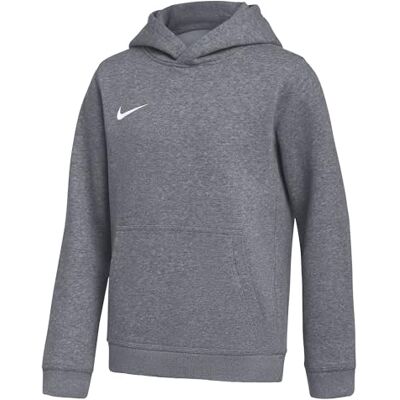 Nike Kids Park26 Flc Po Hoodie, Charcoal Heathr/White, 13/15 Years Nike Kids Park26 Flc Po Hoodie, Charcoal Heathr/White, 13/15 Years
