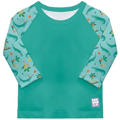 Mitac , UPF 40+ Sun Protection Long Sleeve Swim Guard Rash Top for Baby and Toddler (0-6 Months Crafty Croc) Boys and Girls Mitac , UPF 40+ Sun Protection Long Sleeve Swim Guard Rash Top for Baby and Toddler (0-6 Months Crafty Croc) Boys and Girls