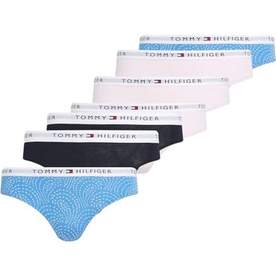 Tommy Hilfiger Girls’ 7 Pack Briefs with Logo Waistband, Multicolor (L Pink/Blue Paisley/Des Sky), 4-5 Years Tommy Hilfiger Girls’ 7 Pack Briefs with Logo Waistband, Multicolor (L Pink/Blue Paisley/Des Sky), 4-5 Years