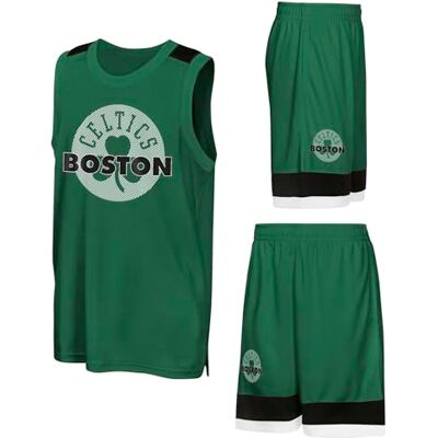 NBA Boys Poly Interlock Tank & Short Set, Green, 12-13 Years EU NBA Boys Poly Interlock Tank & Short Set, Green, 12-13 Years EU