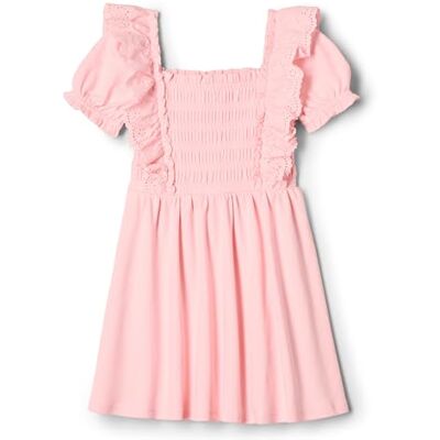 Amazon Essentials x Sofia Grainge Girls' Embroidered Knit Dress, Pink, 3 Years Amazon Essentials x Sofia Grainge Girls' Embroidered Knit Dress, Pink, 3 Years