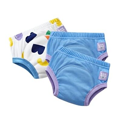 Mitac Potty Training Pants, 3 Pack (3-4 Years Blue Pop) Reusable for Baby and Toddler, Boys and Girls Mitac Potty Training Pants, 3 Pack (3-4 Years Blue Pop) Reusable for Baby and Toddler, Boys and Girls