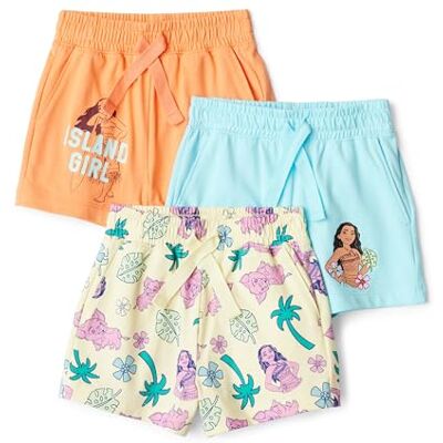 Amazon Essentials Disney Girl's Shorts, Pack of 3, Moana Island Girl, 11-12 Years Amazon Essentials Disney Girl's Shorts, Pack of 3, Moana Island Girl, 11-12 Years