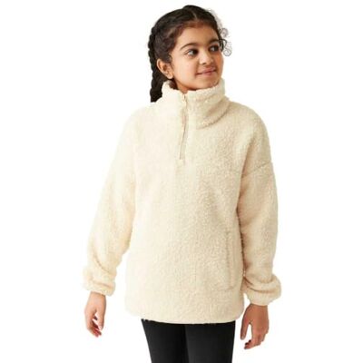 Regatta Kids Kaliza Half Zip Fleece Fluffy Warm Mid Layer Winter Jumper Top Regatta Kids Kaliza Half Zip Fleece Fluffy Warm Mid Layer Winter Jumper Top