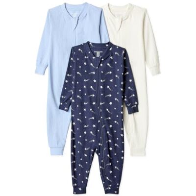 Amazon Essentials Unisex Baby Ribbed Footless Pyjamas Amazon Essentials Unisex Baby Ribbed Footless Pyjamas