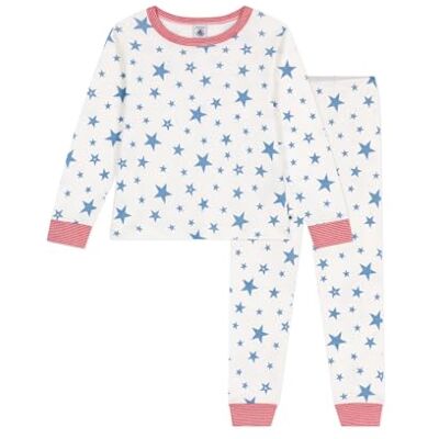 Petit Bateau Boy's A0cuh Sleepsuit, White/Blue, 5 years Petit Bateau Boy's A0cuh Sleepsuit, White/Blue, 5 years