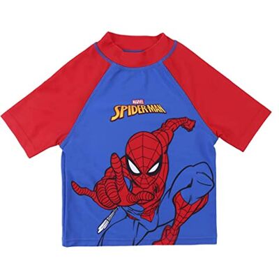 CERDÁ LIFE'S LITTLE MOMENTS Boys' Spiderman Swim Top Red and Blue Size 18 Months Quick Dry Fabric Spiderman Print Original Product Designed in Spain CERDÁ LIFE'S LITTLE MOMENTS Boys' Spiderman Swim Top Red and Blue Size 18 Months Quick Dry Fabric Spiderman Print Original Product Designed in Spain