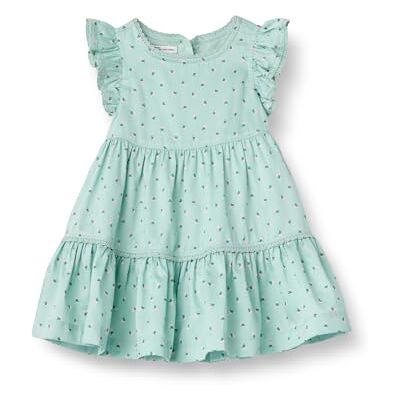 Amazon Essentials x Sofia Grainge Girls' Woven Cotton Sateen Fit & Flare Casual Dress, Mint Little Strawberries, 4 Years Amazon Essentials x Sofia Grainge Girls' Woven Cotton Sateen Fit & Flare Casual Dress, Mint Little Strawberries, 4 Years