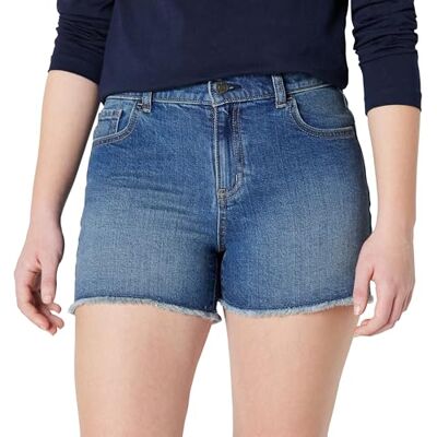 Amazon Essentials Girls' Medium Stretch Mid-Rise Cut-Off Denim Shorts, Classic Medium Wash, 11 Years Amazon Essentials Girls' Medium Stretch Mid-Rise Cut-Off Denim Shorts, Classic Medium Wash, 11 Years