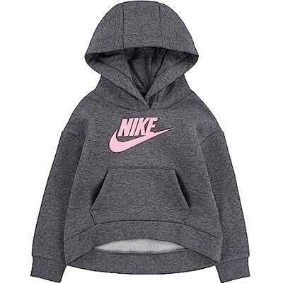 Nike Unisex Hooded Sweatshirt, Carbon Heather, 6 Years EU Nike Unisex Hooded Sweatshirt, Carbon Heather, 6 Years EU