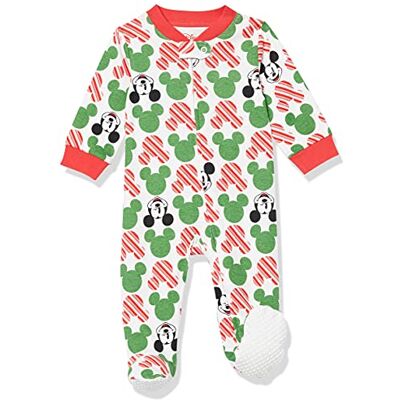Amazon Essentials Disney Marvel Baby Boys' Snug-Fit Cotton Pyjama Sleepwear Sets, Mickey Holiday Sleep & Play, 0 Months Amazon Essentials Disney Marvel Baby Boys' Snug-Fit Cotton Pyjama Sleepwear Sets, Mickey Holiday Sleep & Play, 0 Months