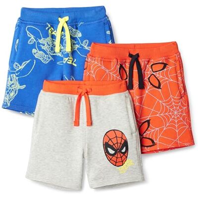 Amazon Essentials Boys' French Terry Knit Shorts, Pack of 3, Spiderman, 6-7 Years Amazon Essentials Boys' French Terry Knit Shorts, Pack of 3, Spiderman, 6-7 Years