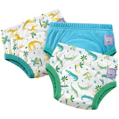 Mitac 3 Pack Reusable Potty Training Pants for Boys and Girls (Age 18-24 Months) Wild Life, Reusable Cotton Underwear for Toddlers Mitac 3 Pack Reusable Potty Training Pants for Boys and Girls (Age 18-24 Months) Wild Life, Reusable Cotton Underwear for Toddlers