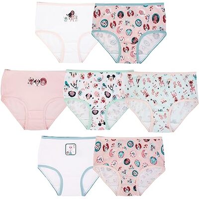 Disney 7 Pack Girls Birthday Panties 100% Cotton with Bambi, Pocahontas, Chipmunks, Elsa and Other Sizes 2/3T, 4T, 4, 6, 8, 100 7 Pack, 2-3 ans Disney 7 Pack Girls Birthday Panties 100% Cotton with Bambi, Pocahontas, Chipmunks, Elsa and Other Sizes 2/3T, 4T, 4, 6, 8, 100 7 Pack, 2-3 ans