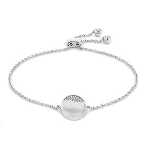Calvin Klein Women's MINIMAL CIRCULAR Collection Chain Bracelet Embellished with Crystals - 35000134