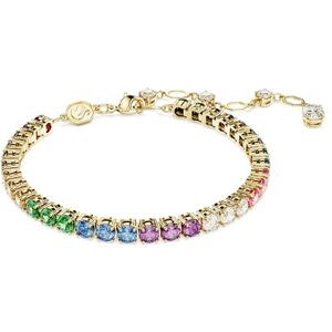 Swarovski Matrix bracelet, Round cut, Multicoloured, Gold-tone plated Swarovski Matrix bracelet, Round cut, Multicoloured, Gold-tone plated