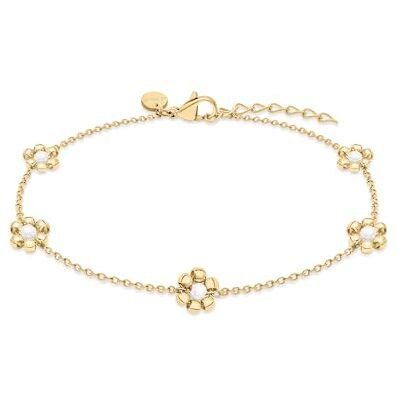 s.Oliver Anklet – Elegant Anklet Made of Polished Stainless Steel – Gold – Rolo Chain Adjustable up to 27 cm – Waterproof and Skin-Friendly s.Oliver Anklet – Elegant Anklet Made of Polished Stainless Steel – Gold – Rolo Chain Adjustable up to 27 cm – Waterproof and Skin-Friendly