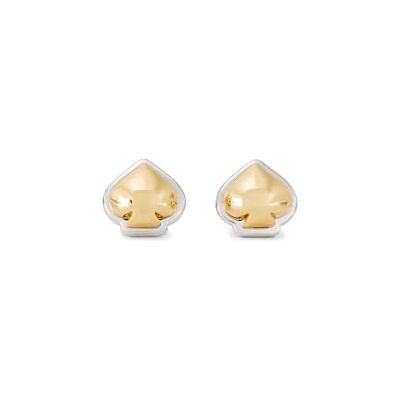 Kate Spade New York Sculpted Spade Stud, Gold/Silver Kate Spade New York Sculpted Spade Stud, Gold/Silver